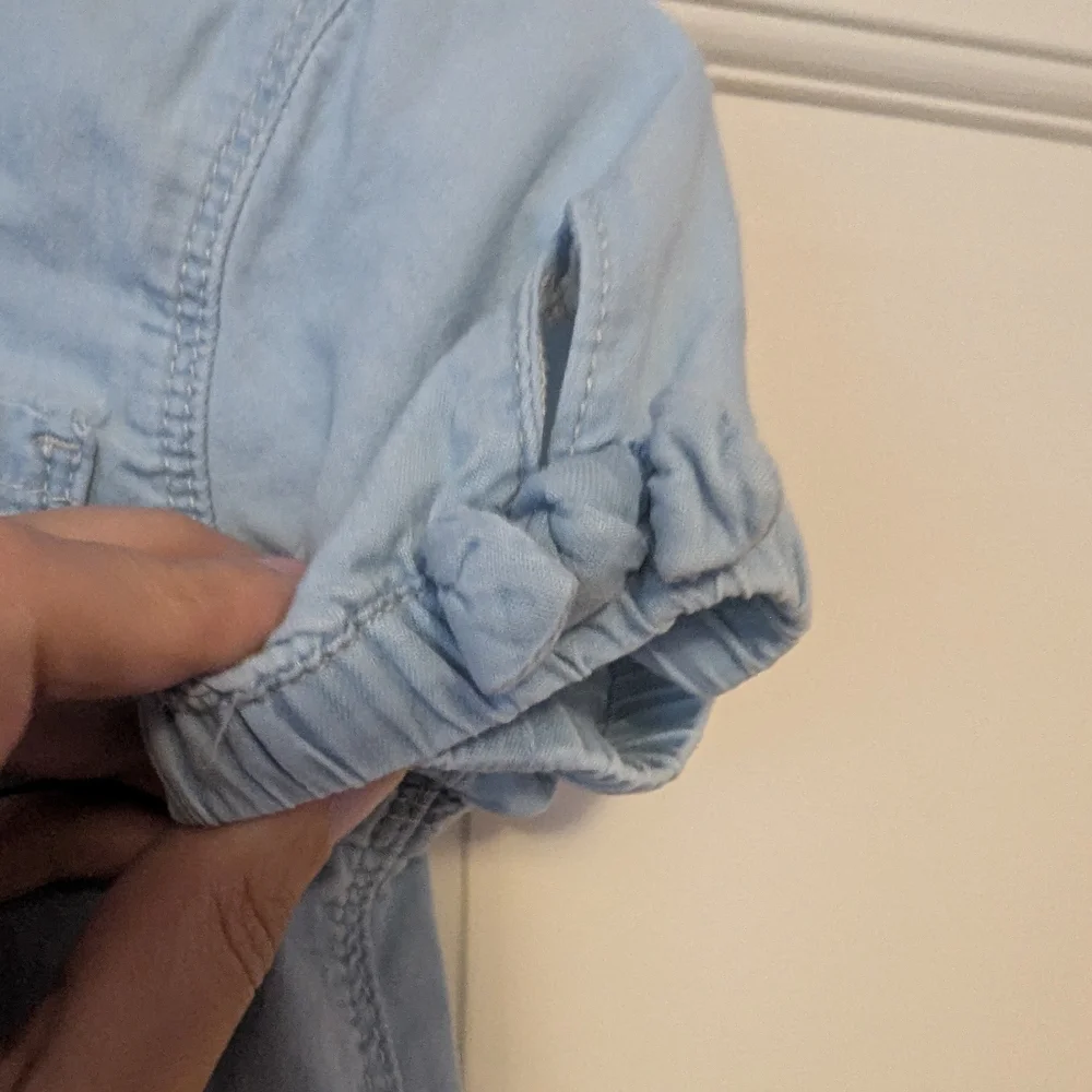 OshKosh B'gosh Blue Denim and Pink Tulle Dress